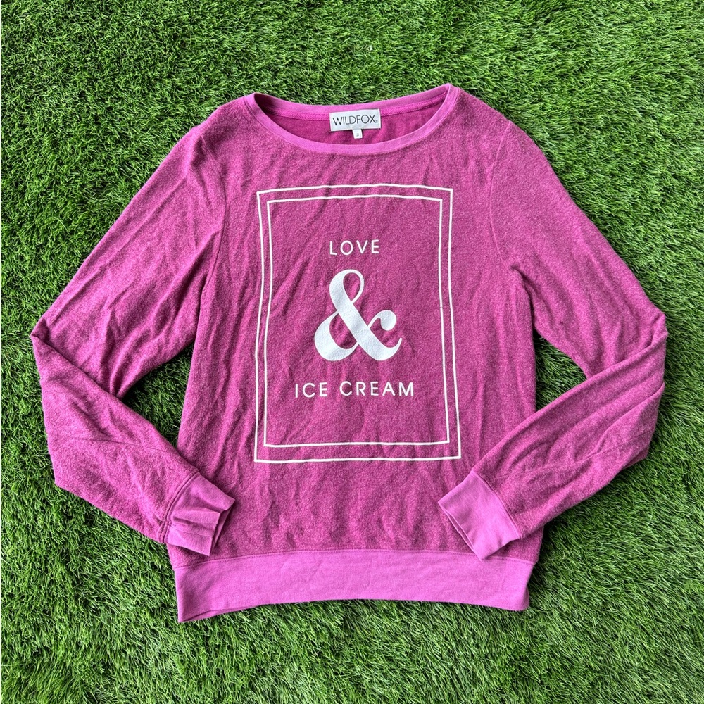 Wildfox Love & Ice Cream Sweatshirt Small